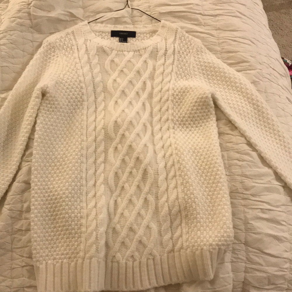 Forever 21 white sweater